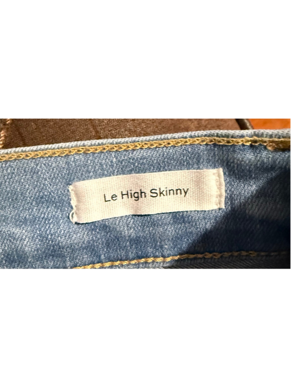 Women's FRAME Light Blue Le High Skinny Jeans Size 27 - Picture 6 of 9